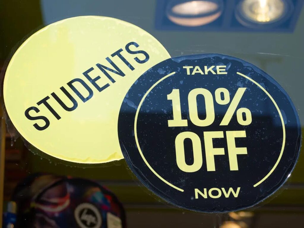 Use student discounts to manage finances as a student