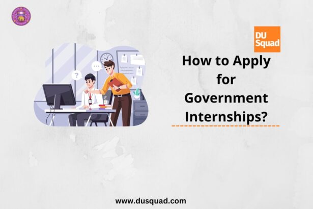 How to Apply for Government Internships