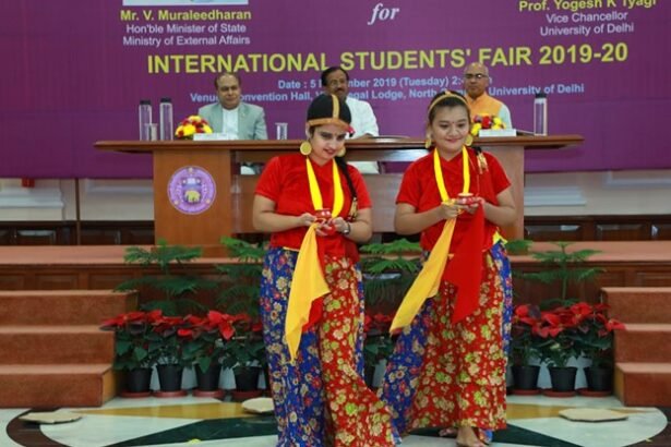 What is the ratio of foreign students in DU