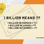 1 Billion Means in Rupees 