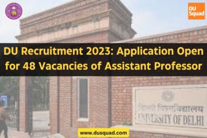 DU Recruitment 2023 ANDC