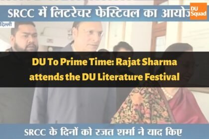DU To Prime Time: Rajat Sharma attends the DU Literature Festival