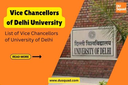 Delhi University Management: List of Vice Chancellors of DU