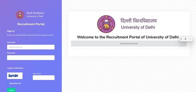 Sri Aurobindo College Recruitment 2024: Application fees