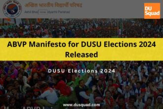 ABVP manifesto for DUSU elections