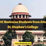 Delhi HC Restrains Students from Attending St. Stephen’s College