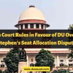 High Court Rules in Favour of DU