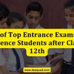 Top Entrance Exams for Science Students