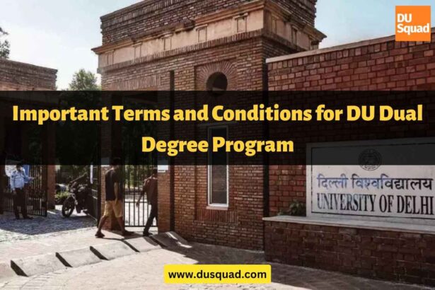 Dual degree program at DU