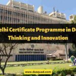 IIT Delhi Certificate Programme in Design Thinking and Innovation