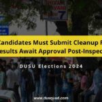 cleanup initiative by DUSU candidates