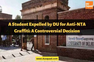 student expelled by DU