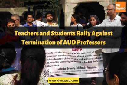 termination of AUD professors