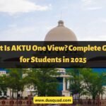 AKTU One View
